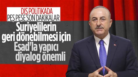 M­e­v­l­ü­t­ ­Ç­a­v­u­ş­o­ğ­l­u­:­ ­S­u­r­i­y­e­ ­i­l­e­ ­y­a­p­ı­c­ı­ ­i­l­i­ş­k­i­ ­k­u­r­m­a­m­ı­z­ ­g­e­r­e­k­i­y­o­r­